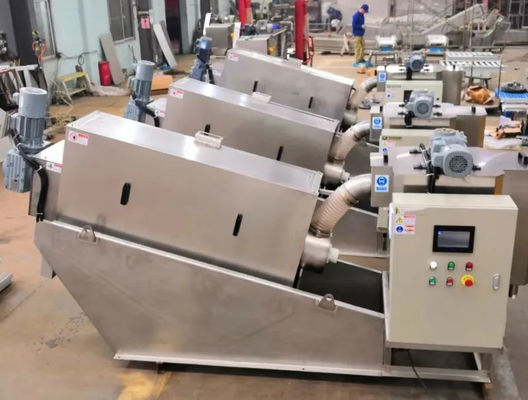 Mesin Dewatering Press Spiral Otomatis Stainless Steel
