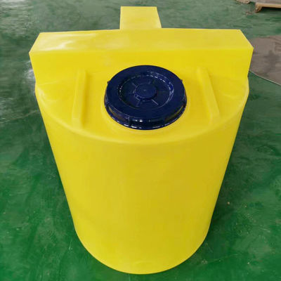 200L PE Datar Bawah Plastik Pencampuran Ember PAM Melarutkan Dosis Reagen Pengolahan Limbah