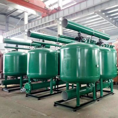 SS Quartz Sand Filter Otomatis Karbon Aktif Pasir Mangan Dangkal Multi Media