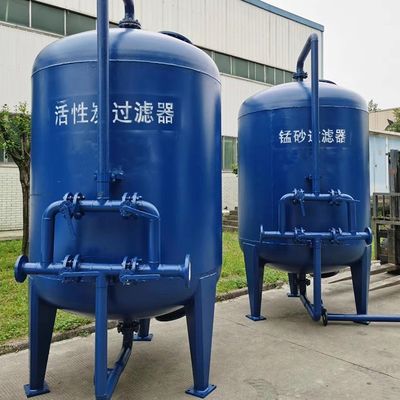 SS Quartz Sand Filter Otomatis Karbon Aktif Pasir Mangan Dangkal Multi Media
