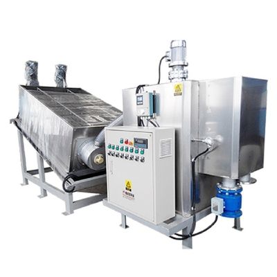 10m3/H Sludge Dewatering Machine Filtrasi Konsentrasi Tekan Pemisahan Cairan Padat Stacker Sekrup Terintegrasi