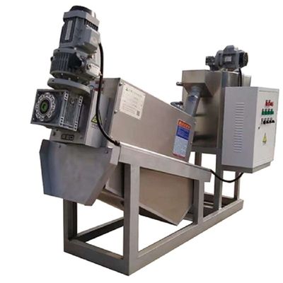 10m3/H Sludge Dewatering Machine Filtrasi Konsentrasi Tekan Pemisahan Cairan Padat Stacker Sekrup Terintegrasi