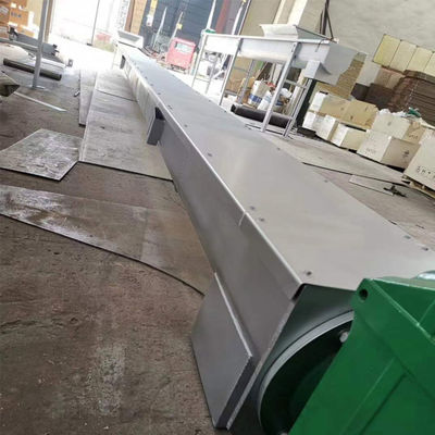 10t / jam konveyor sekrup tanpa poros 304 lumpur stainless steel dan peralatan pengangkut cinder