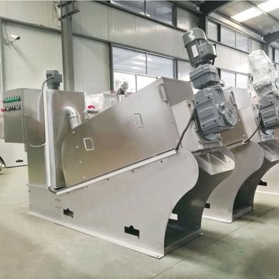 12m3 / H Spiral Sludge Dewatering Machine Stainless Steel Coal Slime Sludge Dewatering