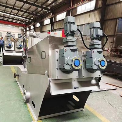 12m3 / H Spiral Sludge Dewatering Machine Stainless Steel Coal Slime Sludge Dewatering