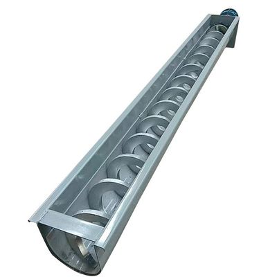 2m3 / H konveyor sekrup baja karbon Sistem konveyor spiral tanpa poros biji-bijian Abu Batubara