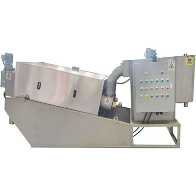 20m3 / H Spiral Sludge Dewatering Machine Peralatan Pengolahan Lumpur Kotoran Pertanian