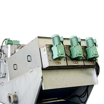 20m3 / H Spiral Sludge Dewatering Machine Peralatan Pengolahan Lumpur Kotoran Pertanian
