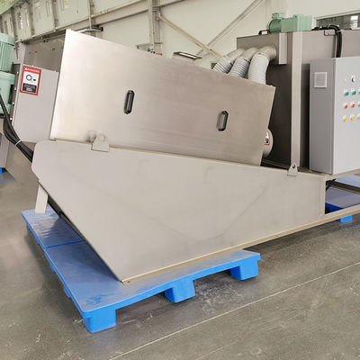 20m3 / H Spiral Sludge Dewatering Machine Peralatan Pengolahan Lumpur Kotoran Pertanian