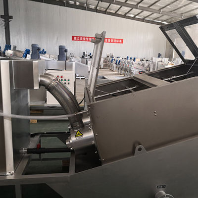 50m3 / H Screw Press Sludge Dewatering Machine untuk Pabrik Kimia