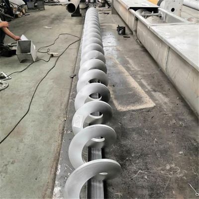 Carbon Steel Sludge Screw Conveyor Dry Powder Industrial Spiral Conveying
