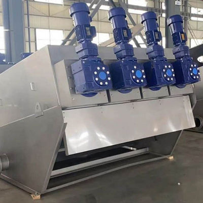 Mesin Dewatering Lumpur Volute Industri untuk Unggas Bebek Babi Fecal