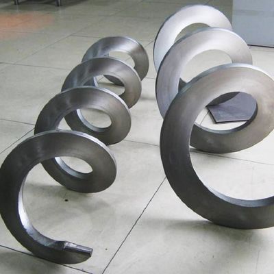 Baja Mangan Sludge Screw Conveyor Shaftless Spiral Conveyor Untuk Bubuk Kering Pasir