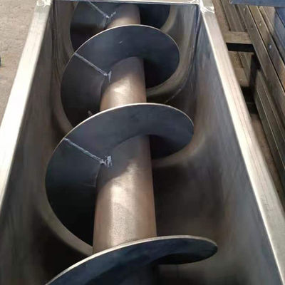 Baja Mangan Sludge Screw Conveyor Shaftless Spiral Conveyor Untuk Bubuk Kering Pasir