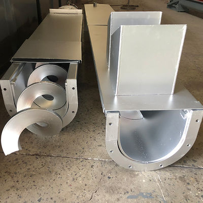 Baja Mangan Sludge Screw Conveyor Shaftless Spiral Conveyor Untuk Bubuk Kering Pasir