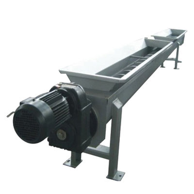 U Shaped Screw Belt Conveyor Shaftless untuk Mortar Grain Sludge Carbon Ash Concrete
