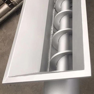 U Shaped Screw Belt Conveyor Shaftless untuk Mortar Grain Sludge Carbon Ash Concrete