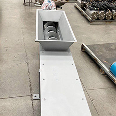 U Shaped Screw Belt Conveyor Shaftless untuk Mortar Grain Sludge Carbon Ash Concrete