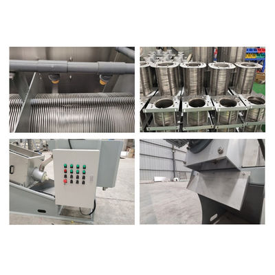 Mesin Pengeringan Lumpur Jenis Sekrup Otomatis Penuh Pemisahan Cairan Padat