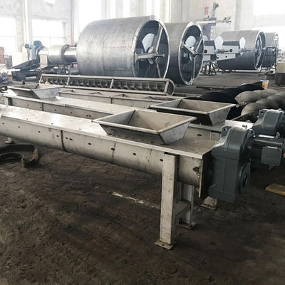 Horizontal Carbon Steel Sludge Shaftless Screw Conveyor Bergerak