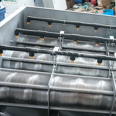 Spiral Type Screw Press Sludge Dewatering Machine Bahan SS 304