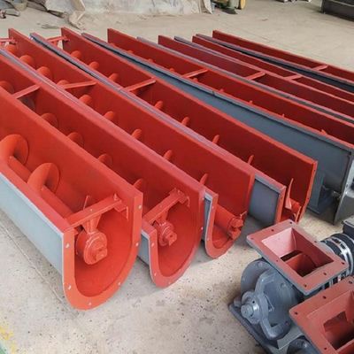304 Stainless Steel Sludge Screw Conveyor Berbentuk U
