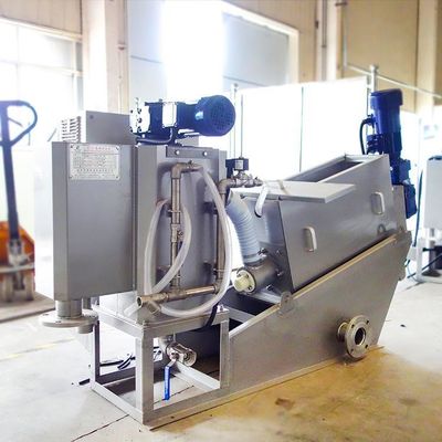 Screw Press Chemical Plant Sludge Dewatering Equipment Otomatis Penuh