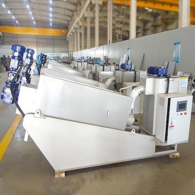 Screw Press Chemical Plant Sludge Dewatering Equipment Otomatis Penuh