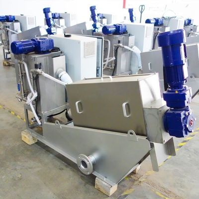 Screw Press Chemical Plant Sludge Dewatering Equipment Otomatis Penuh
