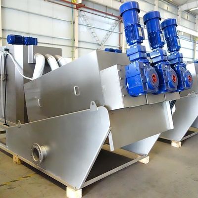 Screw Press Chemical Plant Sludge Dewatering Equipment Otomatis Penuh