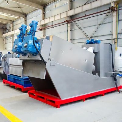 Screw Press Chemical Plant Sludge Dewatering Equipment Otomatis Penuh
