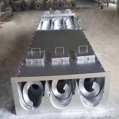 Konveyor Sekrup Tanpa Poros Tahan Suhu Tinggi Stainless Steel