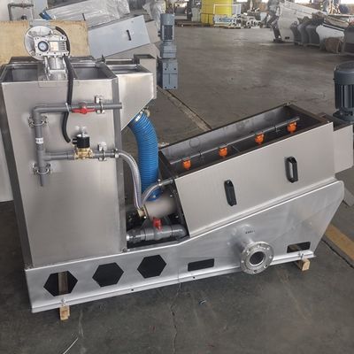 Stainless Steel Screw Press Sludge Dewatering Machine Penebalan Terpadu