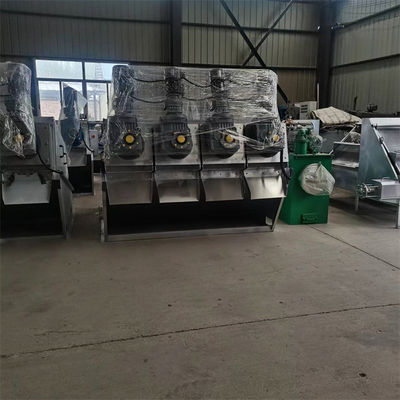 Stainless Steel Screw Press Sludge Dewatering Machine Penebalan Terpadu