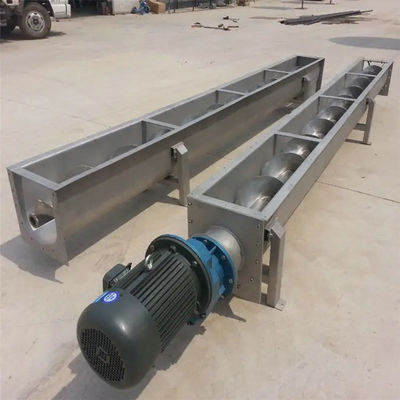 Stainless Steel Shaftless Pellet Screw Conveyor Semen Spiral Auger