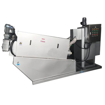 Stainless Steel Screw Press Sludge Dewatering Machine Penebalan Terpadu