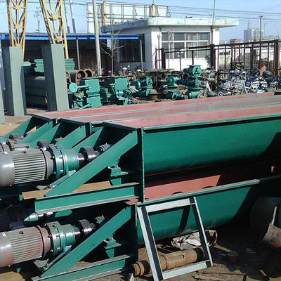 Shaftless U Type Lime Spiral Screw Conveyor Cenderung Industri Horisontal