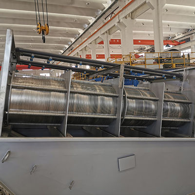 Mesin Dewatering Lumpur Spiral SS304 Otomatis Tingkat Dehidrasi Tinggi
