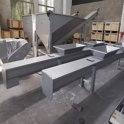 Shaftless U Shaped SS Cement Screw Conveyor Untuk Pakan Ternak Kapur Batubara