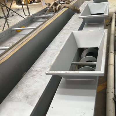 Shaftless U Shaped SS Cement Screw Conveyor Untuk Pakan Ternak Kapur Batubara