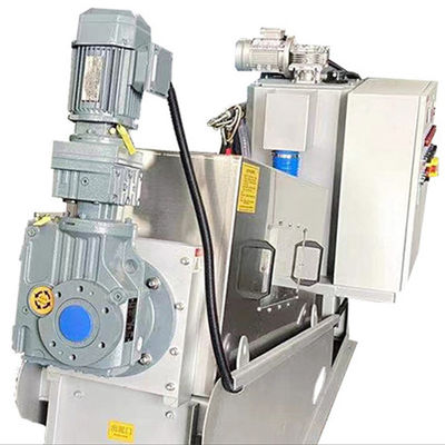 Sistem dehidrator lumpur Stainless Steel Spiral Otomatis Penuh 2.23kw 380Volt