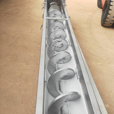 U Type Shaftless Sludge Powder Auger Screw Conveyor Machine SS316L 1-10t / jam