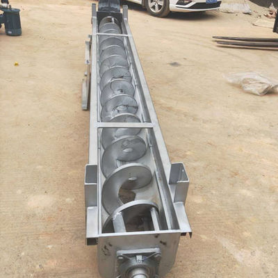U Type Shaftless Sludge Powder Auger Screw Conveyor Machine SS316L 1-10t / jam