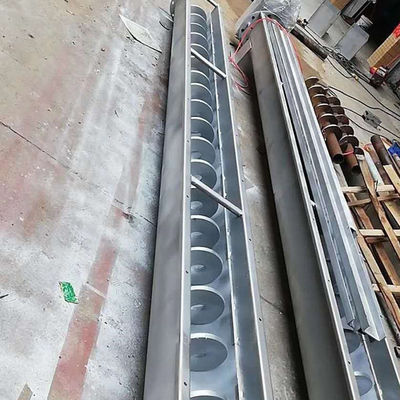 U Type Shaftless Sludge Powder Auger Screw Conveyor Machine SS316L 1-10t / jam