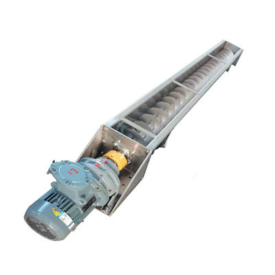 304 Stainless Steel U Shaped Shaftless Screw Conveyor Machine 1~20m panjang