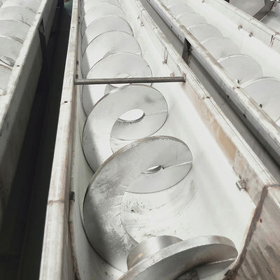 304 Stainless Steel U Shaped Shaftless Screw Conveyor Machine 1~20m panjang