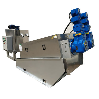 Mesin Dewatering Lumpur Spiral Stainless Steel Otomatis Penuh 18-30kg / jam