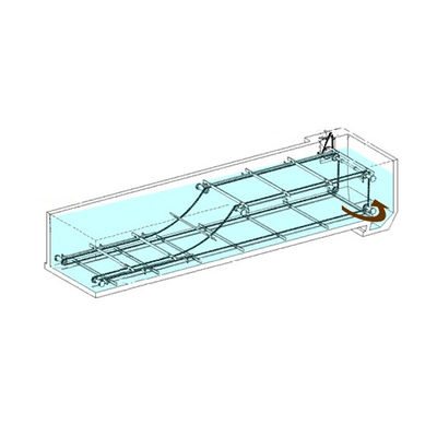 SS304 Chain Plate Sludge Scraper System Pabrik Pengolahan Limbah sepanjang 18m