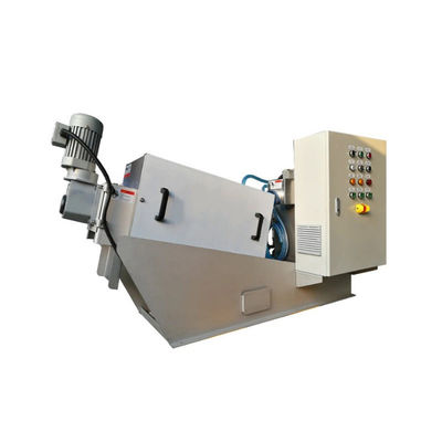 SS304 / 316 Screw Press Sludge Dewatering Machine 2.25kw Menjalankan Otomatis