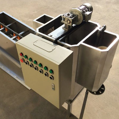 SS304 / 316 Screw Press Sludge Dewatering Machine 2.25kw Menjalankan Otomatis